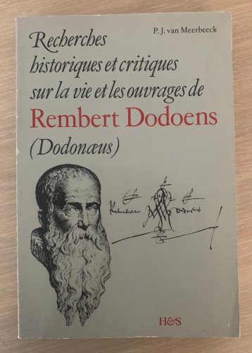 Portada del libro de RECHERCHES HISTORIQUES ET CRITIQUES SUR LA VIE ET LES OUVRAGES DE REMBERT DODOENS