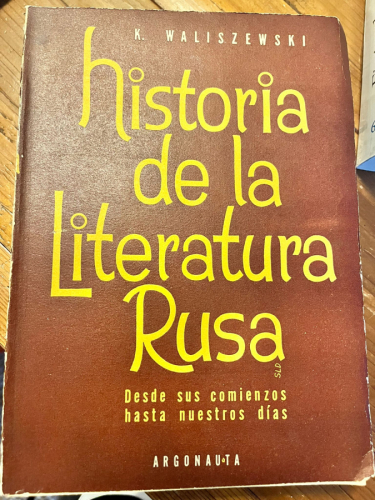 Portada del libro de Historia de la literatura  rusa
