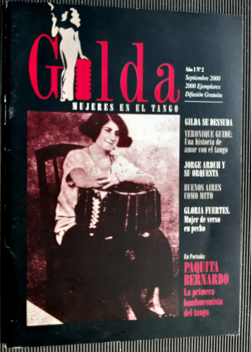 Portada del libro de GILDA MUJERES EN EL TANGO. aÑO 1 Nº 2. SEPTIEMBRE 2000