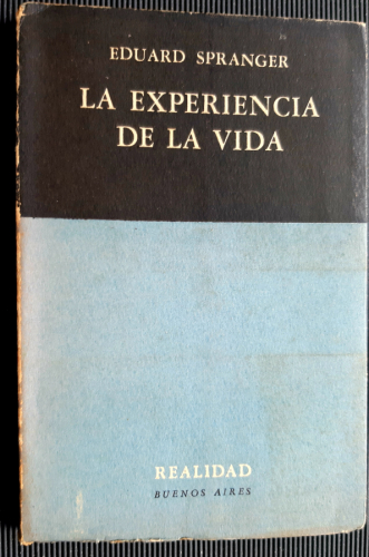 Portada del libro de LA EXPERIENCIA DE LA VIDA