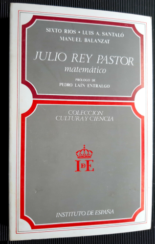 Portada del libro de JULIO REY PASTOR MATEMÁTICO