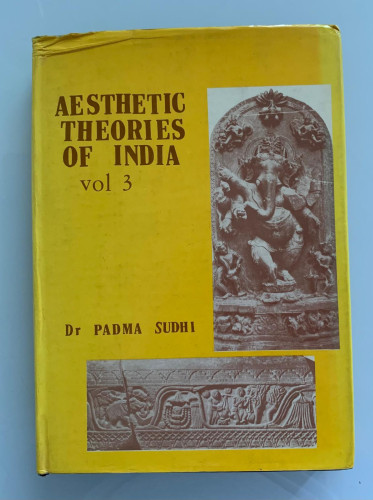 Portada del libro de AESTHETIC THEORIES OF INDIA (vol 3)