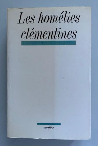 Portada del libro de LES HOMÉLIES CLÉMENTINES