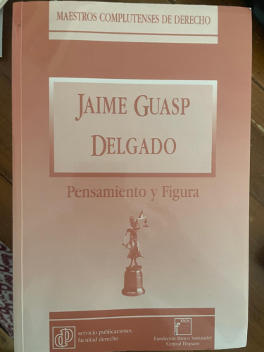 Portada del libro Jaime Guasp Delgado