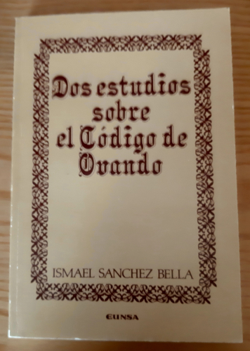 Portada del libro de DOS ESTUDIOS SOBRE EL CÓDIGO DE OVANDO.