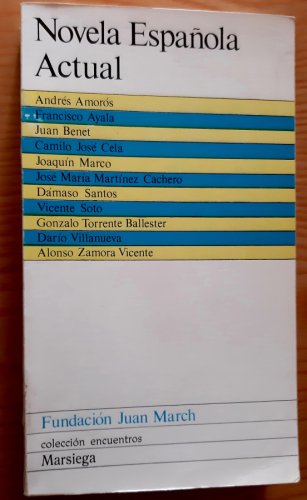 Portada del libro de Novela española actual