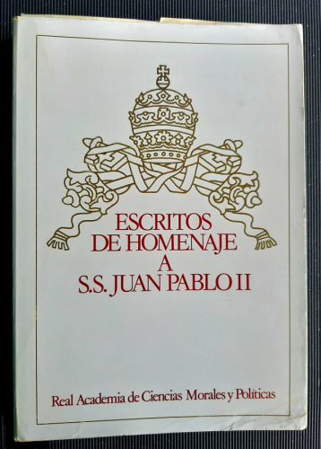 Portada del libro de ESCRITOS DE HOMENAJE A JUAN PABLO II