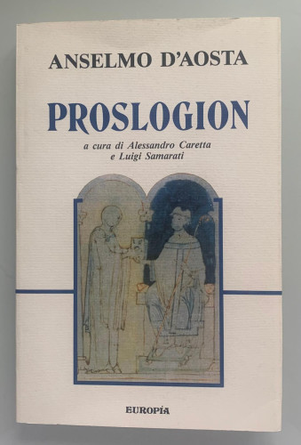 Portada del libro de PROSLOGION