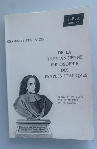 Portada del libro DE LA TRES ANCIENNE PHILOSOPHIE DES PEVPLES ITALIQVES