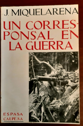 Portada del libro de UN CORRESPONSAL EN LA GUERRA 
