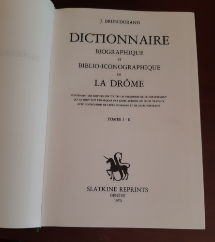 Portada del libro DICTIONNAIRE BIOGRAPHIQUE DE LA DROME, contenant des notices sur toutes les personnes de ce département...