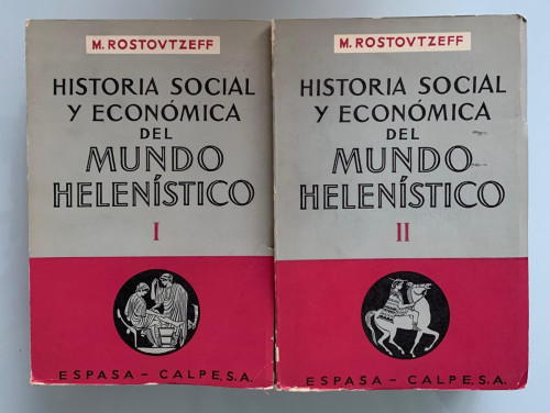 Portada del libro HISTORIA SOCIAL Y ECONÓMICA DEL MUNDO HELENÍSTICO (2 tomos)