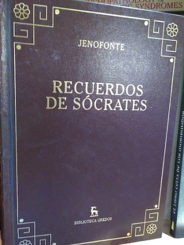 Portada del libro RECUERDOS DE SÓCRATES Y DIÁLOGOS. 