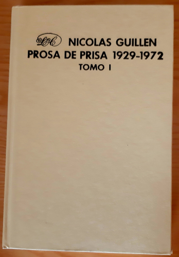 Portada del libro PROSA DE PRISA 1929-1972 TOMO I