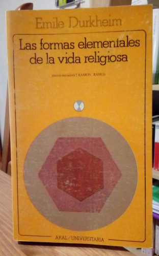 Portada del libro de LAS FORMAS ELEMENTALES DE LA VIDA RELIGIOSA