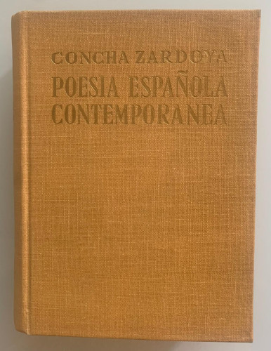 Portada del libro de POESÍA ESPAÑOLA CONTEMPORÁNEA