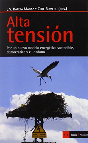 Portada del libro de Alta tensión: Por un nuevo modelo energético sostenible, democratico y cudadano