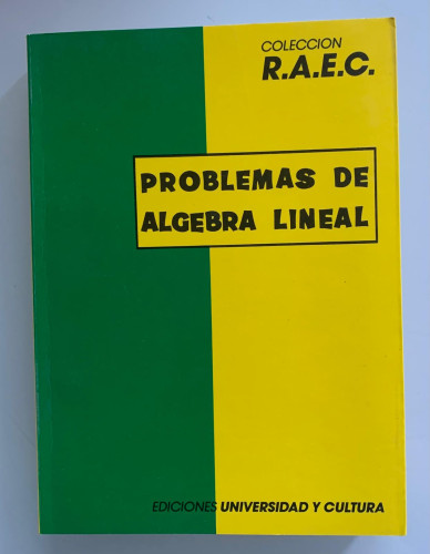 Portada del libro de PROBLEMAS DE ÁLGEBRA LINEAL