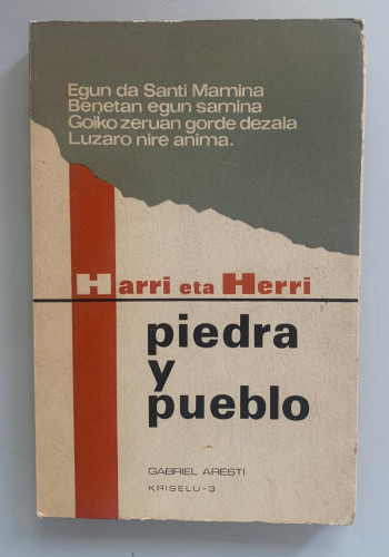 Portada del libro de PIEDRA Y PUEBLO