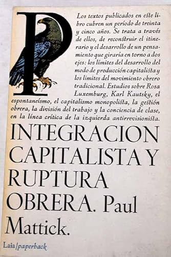 Portada del libro de INTEGRACIÓN CAPITALISTA Y RUPTURA OBRERA