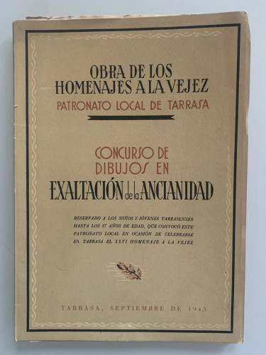 Portada del libro de CONCURSO DE DIBUJOS EN EXALTACIÓN DE LA ANCIANIDAD