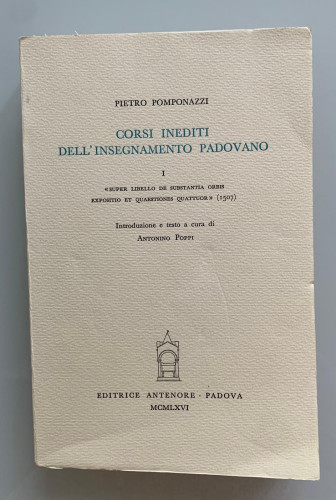 Portada del libro de CORSI INEDITI DELL'INSEGNAMENTO PADOVANO