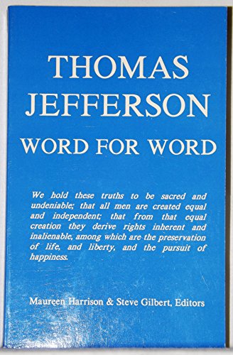 Portada del libro de THOMAS JEFFERSON: WORD FOR WORD