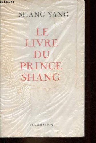 Portada del libro de LA LIVRE DU PRINCE SHANG