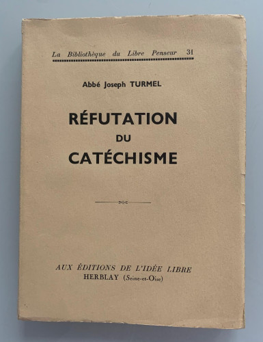 Portada del libro de RÉFUTATION DU CATÉCHISME