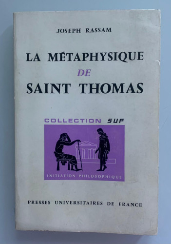 Portada del libro de LA MÉTAPHYSIQUE DE SAINT THOMAS