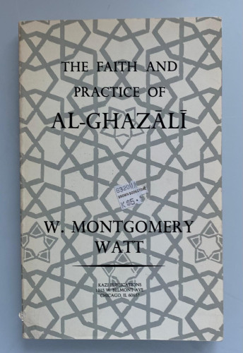 Portada del libro de THE FAITH AND PRACTICE OF AL-GHAZÁLÍ
