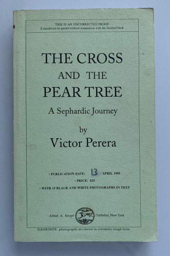 Portada del libro de THE CROSS AND THE PEAR TREE: A Sephardic Journey