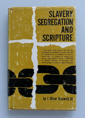 Portada del libro de SLAVERY SEGREGATION AND SCRPTURE
