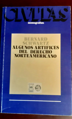 Portada del libro de Algunos artífices del derecho norteamericano