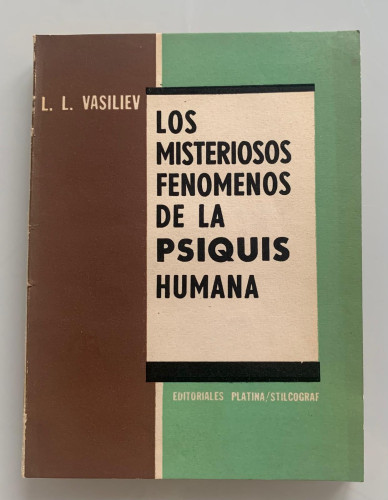 Portada del libro de LOS MISTERIOSOS FENÓMENOS DE LA PSIQUIS HUMANA