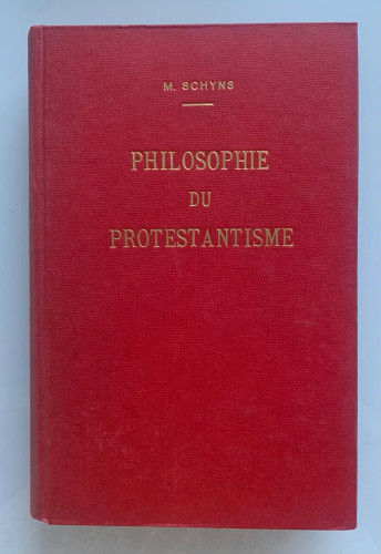 Portada del libro de PHILOSOPHIE DU PROTESTANTISME