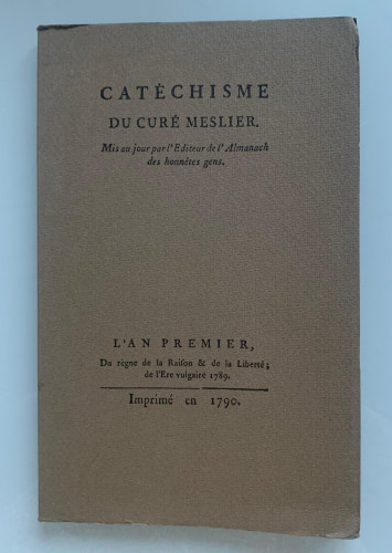 Portada del libro de CATÉCHISME (facsímil)