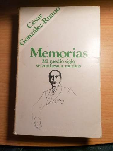 Portada del libro de Memorias - Mi medio siglo se confesa a medias