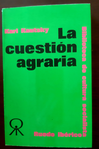 Portada del libro de LA CUESTIÓN AGRARIA 