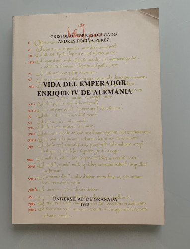 Portada del libro de VIDA DEL EMPERADOR ENRIQUE IV DE ALEMANIA