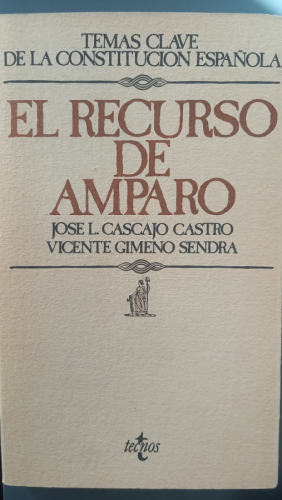 Portada del libro de El recurso del Amparo