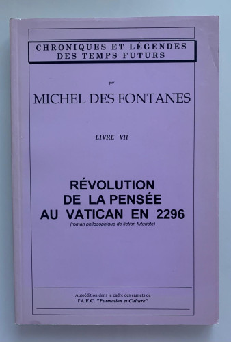 Portada del libro de RÉVOLUTION DE LA PENSÉE AU VATICAN EN 2296