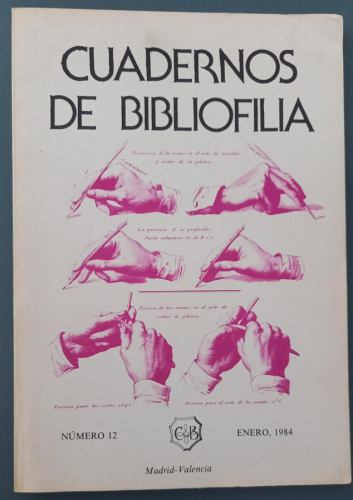 Portada del libro de Cuadernos de bibliofilia - Número 12