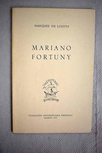 Portada del libro de MARIANO FORTUNY