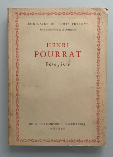 Portada del libro de HENRI POURRAT. ESSAYISTE