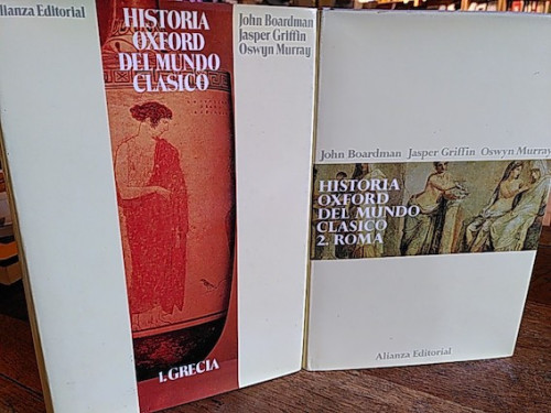 Portada del libro de HISTORIA OXFORD DEL MUNDO CLÁSICO (2 tomos). I. Grecia / 2. Roma