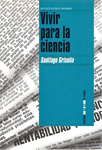 Portada del libro de Vivir para la Ciencia