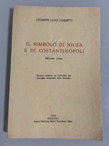 Portada del libro de IL SIMBOLO DI NICEA E DI COSTANTINOPOLI