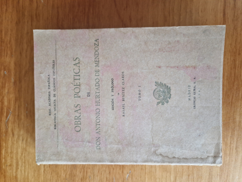 Portada del libro de Obras poéticas