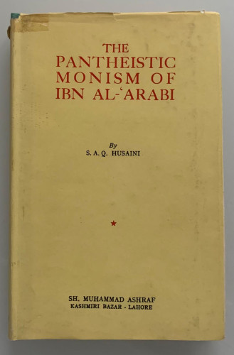 Portada del libro de THE PANTHEISTIC MONISM OF IBN AL-'ARABI